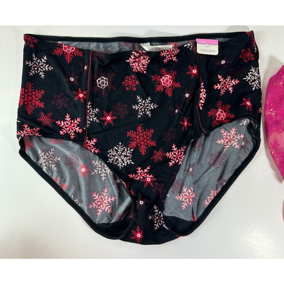 NWT Cacique Bundle Lot of 5 Panties Full Brief Lace Floral Plus Size 22/24 - Picture 10 of 13